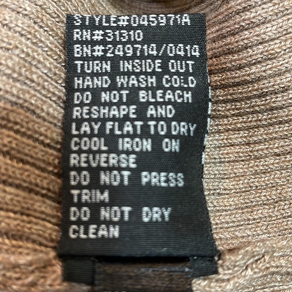 AGB Dress Size Large NWT Heather Taupe Color 2 accent pockets Sweater Tunic - Picture 14 of 14